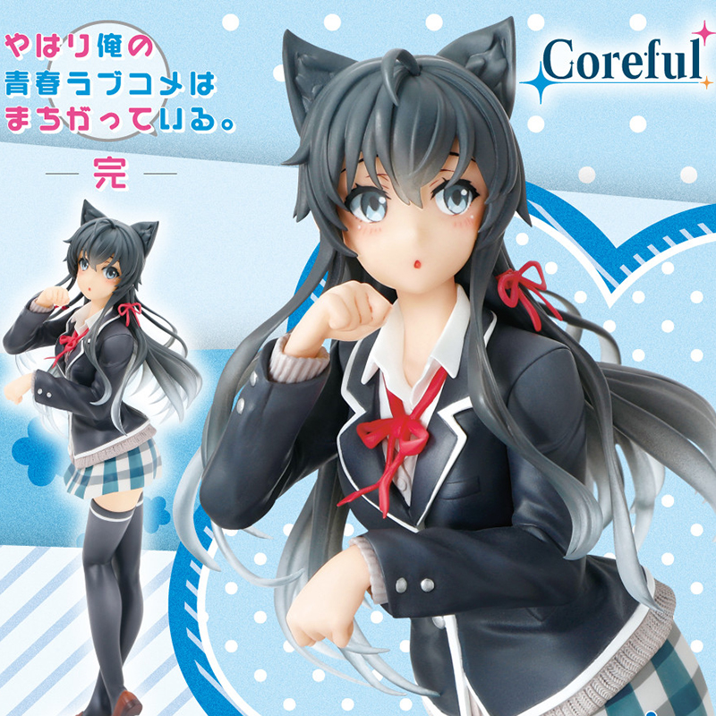 Judai 20cm Original Taito Coreful Figure Oregairu Yukinoshita Yukino Nekomimi Seifuku Ver PVC Action Figure Model Doll Toys ► Photo 1/2