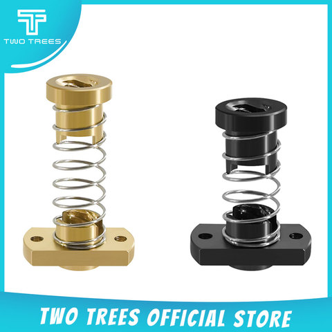 T8 anti-backlash lead screw brass/POM nut, used to upgrade Ender 3 CR-10 / Tornado/clone 3D printer anti-backlash spring nut ► Photo 1/6