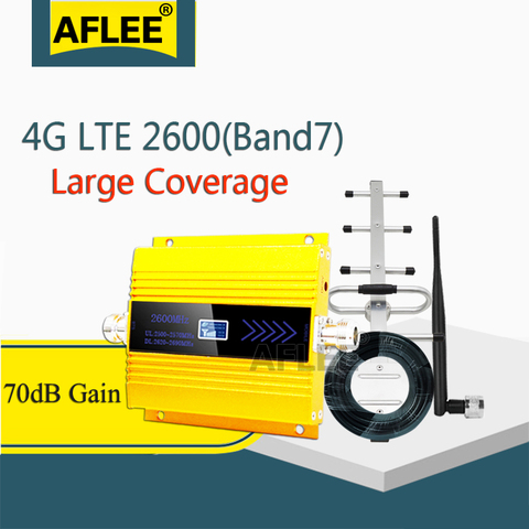 LTE 2600Mhz 4G Network CellPhone Cellular Amplifier (LTE Band7) 2600 4G Data Mobile Signal Booster 4G Amplifier GSM Repeater 4G ► Photo 1/6