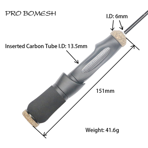 Pro Bomesh 1 Set TVS Spinning Reel Seat Handlt Kit Trout Fishing Rod Ice Fishing Rod Accessory DIY Component Repair Kit Cane ► Photo 1/6