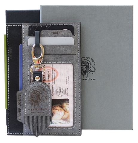 Case cover for автодокументов men's leather ob-l-1 limited Apache, cover for right, purse for right ► Photo 1/6
