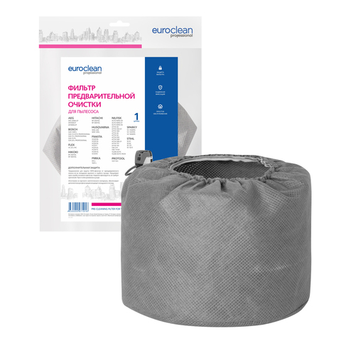 Pre-cleaning filter for vacuum cleaner Bosch gas 15, 1 pc., brand: euroclean, art. FPC-101 ► Photo 1/3