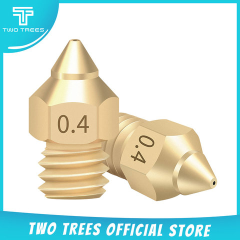 Twotrees 3D Printer Brass Copper TTS Version Pointed Nozzle Mixed Sizes 0.2/0.3/0.4/0.5 Extruder Print Head For CR-6 SE 1.75MM ► Photo 1/6