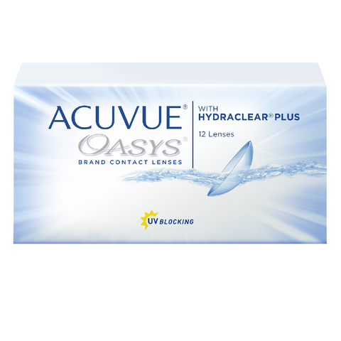 Contact lenses Acuvue Oasys with hydraclear plus (up. 12 lenses) curvature radius 8.4 and 8.8mm,lens space,lenses crazy,big eye lens,lenses demon,brown lenses,eye lens for vision,lenses Halloween,Colored lenses,Colored ► Photo 1/1