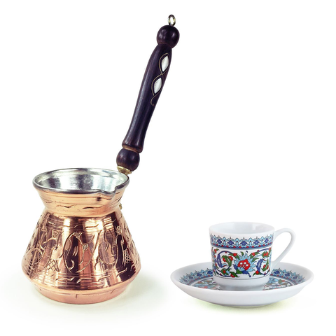 Anatolian Ottoman Turkish Handmade %100 Copper Coffee Pot Arabic Tea Espresso Maker Cezve Ibrik  Jezve Made in Turkey Gift ► Photo 1/6