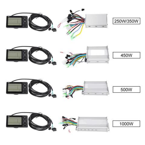 24V/36V/48V/60V 250W/350W/450W/500W/1000W LCD Display Panel Electric Bicycle Controller E-bike Scooter Brushless Controller Kit ► Photo 1/6