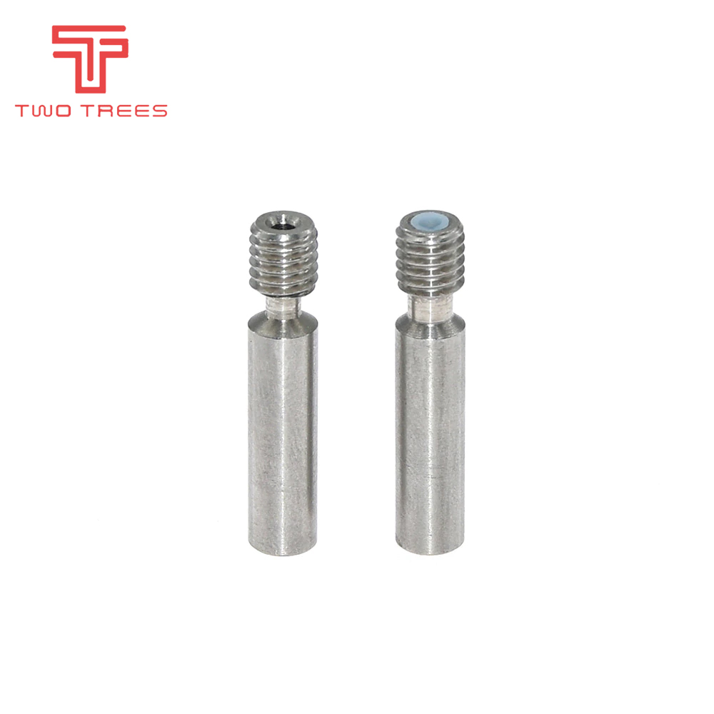 10PCS E3D V6 Teflon Throat Tube All-Metal Stainless Steel Feed Pipe for 1.75mm Hotend Heater Block 3D Printer Accessaries