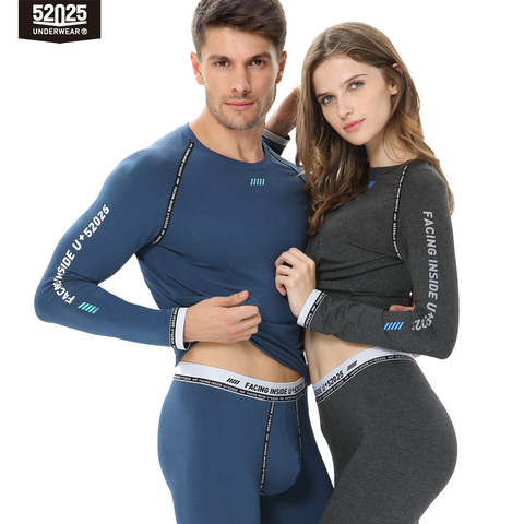 52025 Trendy Thermal Underwear Men Women Thermal Underwear Cotton Modal Sport Fashion Long Johns Thin Comfortable Spring Autumn ► Photo 1/5