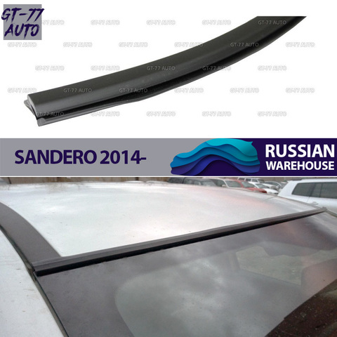 Compactor for Renault Sandero 2014- protective anti splash molding exterior material Rubber styling tuning ► Photo 1/6