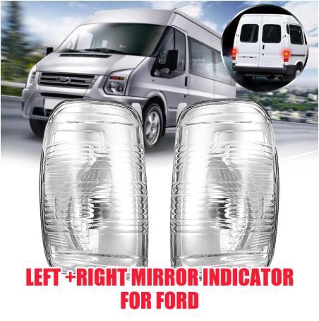 1Pair Right and Left Side Door Wing Mirror Clear Indicator Lens for Ford Transit Mk8 2014-Onwards ► Photo 1/6