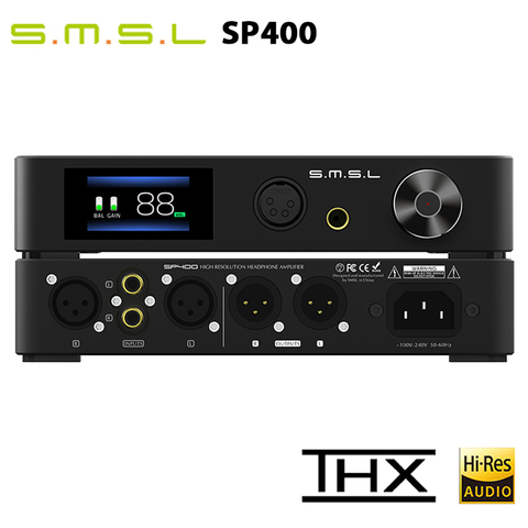 SMSL SP400 Full Balanced THX AAA 888 6.5mm SE Out XLR RCA Headphone Amplifier ► Photo 1/5
