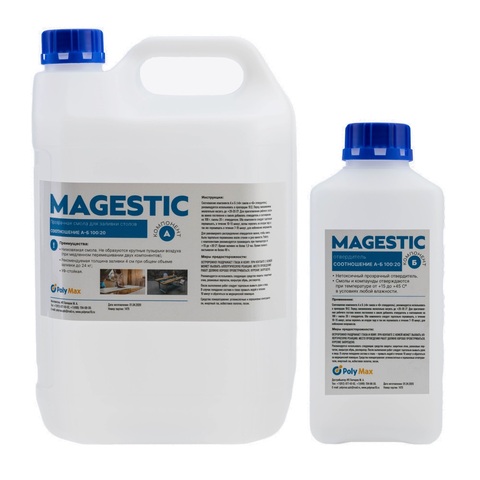 Magestic 7.5 kg clear resin for filling countertops ► Photo 1/4