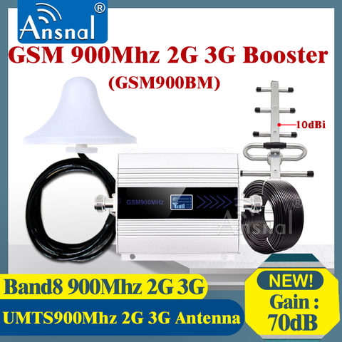 900 1800 2100Mhz gsm signal booster amplifier 2G 3G 4G GSM DCS WCDMA CellphoneCellular signal Repeater GSM Mobile Signal Booster ► Photo 1/6