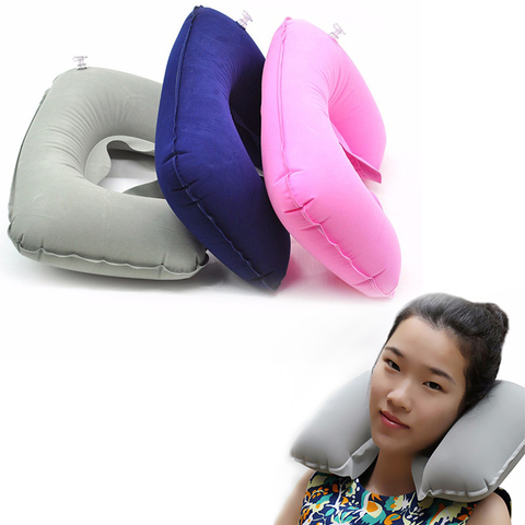 Inflatable U Shaped Travel Pillow Neck Car Head Rest Air Cushion for Travel Office Nap Head Rest Air Cushion Neck Pillow ► Photo 1/2