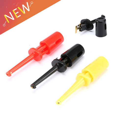 15pcs Multimeter Wire Lead Test Hook Clip Electronic Mini Test Probe SMT SMD IC Cable Welding Red Black Yellow For Repair Tool ► Photo 1/6