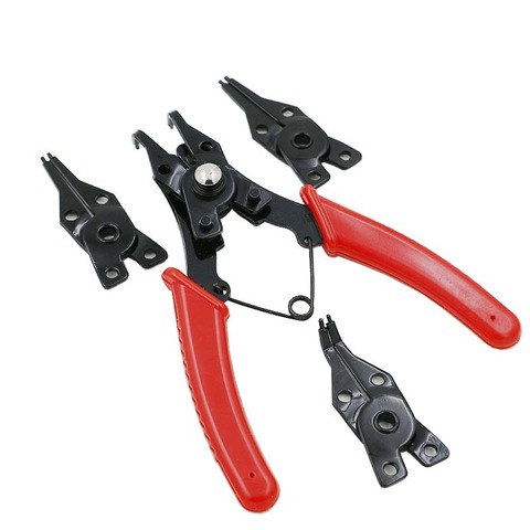 4 in 1 Flexible Head Circlip Plier Snap Ring Pliers Circlip Combination Retaining Clip Hand Tool Set ► Photo 1/6
