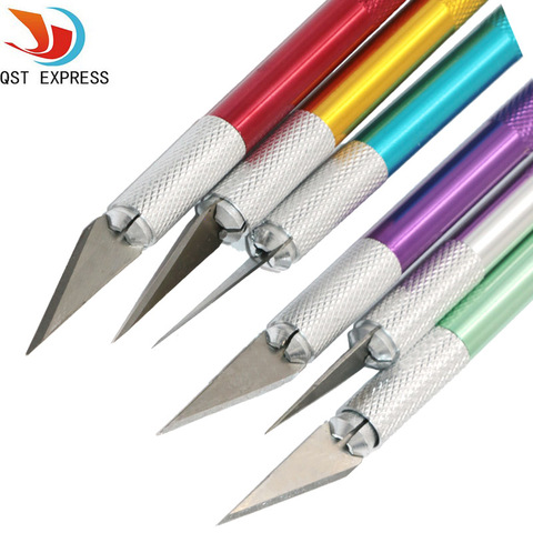 Precision Hobby Knife Stainless Steel Blades for Arts Crafts PCB Repair Leather Films Tools Pen Multi Purpose Razor DIY ► Photo 1/6