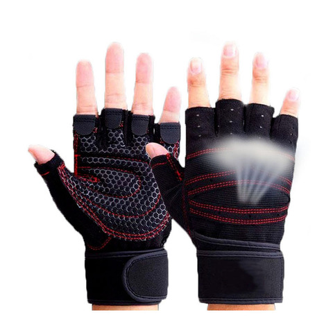 Half Finger Gym Gloves Heavyweight Sports Exercise Weight Lifting Gloves Body Building Training Sport Fitness Gloves ► Photo 1/6