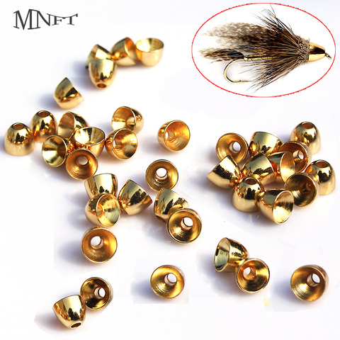 MNFT 10Pcs/lot High Quality Brass Cone Heads Beads Fly Tying Conheads Tubefly Head Tying Material Size: 4/ 4.8 / 5.5/ 6.3MM ► Photo 1/6