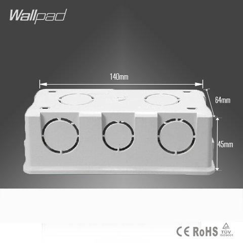 Wallpad 140*64MM Cassette Universal White Wall Mounting Box for Wall Switch and Socket Back Box, Free Shipping ► Photo 1/4