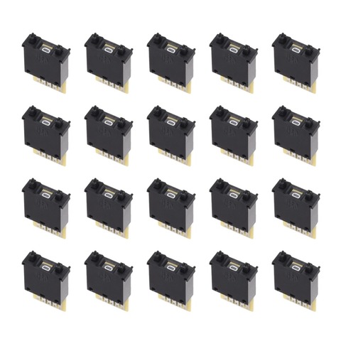 UXCELL 20Pcs DIP Switches BCD Code Thumb wheel Switch KM2 0-9 Digital Black Cream 30x18x8mm for Design of Accounting Systems ► Photo 1/1