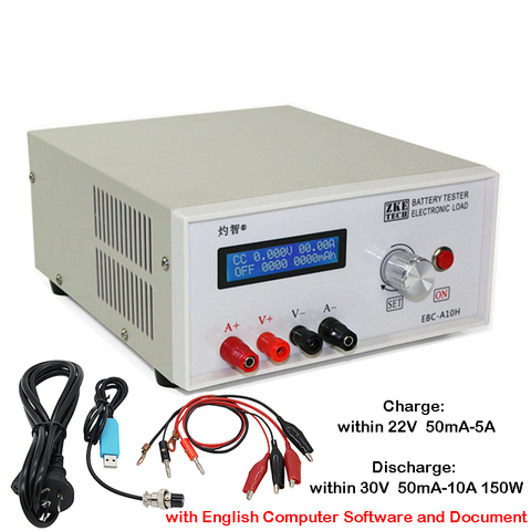 EBC-A10H Multifunction Electronic Load Battery Capacity Tester Charge Discharge Instrument Power Supply Test Device 10A 5A Bank ► Photo 1/1