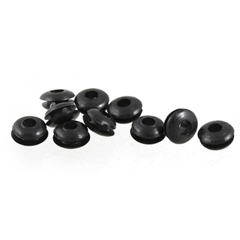 UXCELL 10 Pcs Wire Protective Black Rubber 3Mm Double Side Grommets ► Photo 1/3