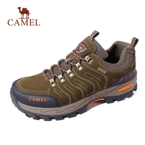 CAMEL Men Women Hiking Shoes Genuine Leather Durable Anti-Slip Warm Breathable Outdoor Mountain Climbing Trekking Shoes ► Photo 1/6