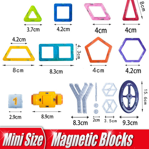 1PC Mini Size Magnetic Blocks DIY Building Blocks Construction Magnet Bricks Educational Kids Toys Children Gifts ► Photo 1/4