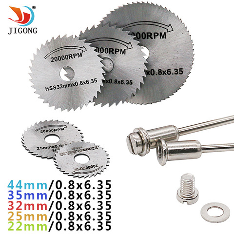 7pcs set Mini HSS Circular Saw Blade Rotary Tool For Dremel Metal Cutter Power Tool Set Wood Cutting Discs Drill Mandrel Cutoff ► Photo 1/6