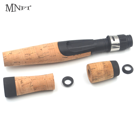 MNFT 1Sets Cork Split Grip Fishing Rod Handle Kit with Spinning Reel Seat for Rod Building Repair Tackle ► Photo 1/6