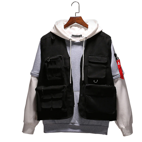 2022 New Brand Military Vests Tactical Black Hunting Travel Vests Mens Pockets Autumn Vests Sleeveless Jackets City Fashion Vest ► Photo 1/6