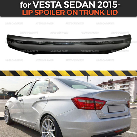 Lip spoiler for Lada Vesta 2015- ABS plastic duck tail sport style car styling car accessories decoration dynamic racing tuning ► Photo 1/1