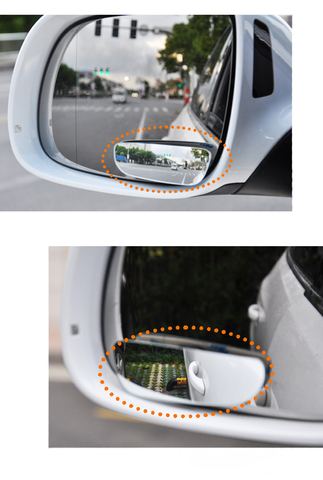 2Pc Car Mirror Auto 360 Wide Angle Round Convex Mirror Car Vehicle Side Blindspot Blind Spot Mirror Small Round RearView Mirror ► Photo 1/3