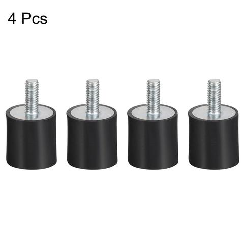 UXCELL M4/6 Male Female Rubber Vibration Isolators Mounts Shock Absorber Replaces Pads Flat Silentblock Base 12 Types 4pcs ► Photo 1/1