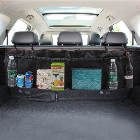 Car Rear Trunk Organizer Cargo Net Luggage for Mitsubishi Grandis Outlander ASX RVR Pajero LancerEvo l200 l300 3000gt 3d 4m41 ► Photo 1/6