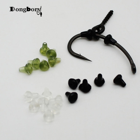 50PCS Hook Stops Beads Carp Fishing Accessories Stoper Clear Green Black Carp Fishing Hair Chod Ronnie Rig Pop UP Boilies Stop ► Photo 1/6