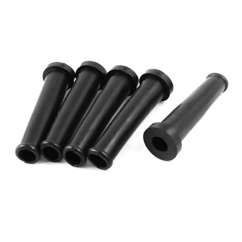 UXCELL Hot Sale 5 Pcs/lot 20x70mm Black Rubber Wire Protector Cable Sleeve Boot Cover fit Wire Dia 9mm/0.35