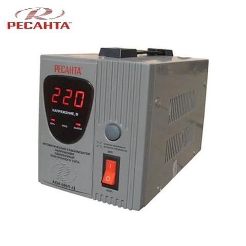 Single phase voltage stabilizer RESANTA ASN-500/1-C ► Photo 1/4