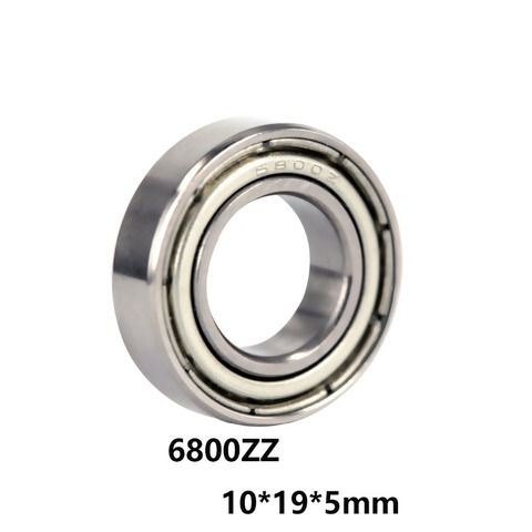 3pcs/lot 6800ZZ 10*19*5mm Iron Cover Sealed Deep Groove Ball Thin-walled  Bearing 6800-ZZ 10x19x5mm High-quality Bearing Steel ► Photo 1/2