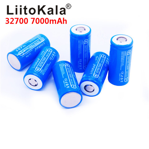 2022 new LiitoKala Lii-70A 32700 3.2v 7000mAh lifepo4 rechargeable battery cell 5C discharge battery for Backup Power flashlight ► Photo 1/6