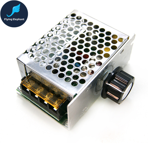 4000W SCR Electronic Voltage Regulator 220V For Dimming & Speed Control & Tempering + Insurance Case ► Photo 1/6