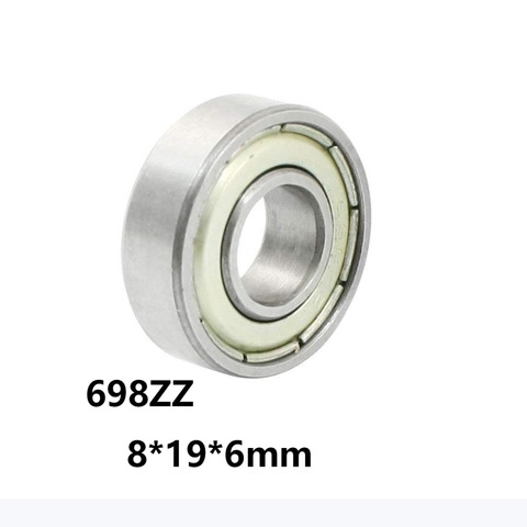 5pcs/lot 698ZZ Deep Groove Ball Miniature Mini bearings  698ZZ  698-ZZ  8*19*6mm  8*19*6 52100 Chrome Steel Material ► Photo 1/1