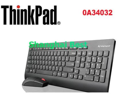 Lenovo 2.4Ghz Wireless Thinkpad Keyboard Mice Russian French Turkish Spanish Portuguese Arabic German Thai Hebrew Greek 0A34032 ► Photo 1/1