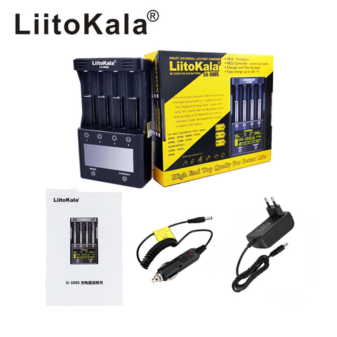 LiitoKala Lii-500S battery charger 18650 charger For 18650 26650 21700 AA AAA batteries Test the battery capacity Touch control ► Photo 1/5