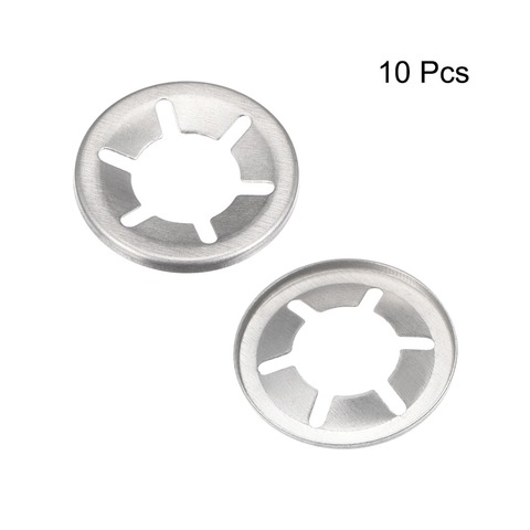 UXCELL 10Pcs Tooth Starlock Washers M16 Internal 15.3mm I.D. 28mm O.D. Stainless Steel Gaskets Hardwar For Industrial Production ► Photo 1/4