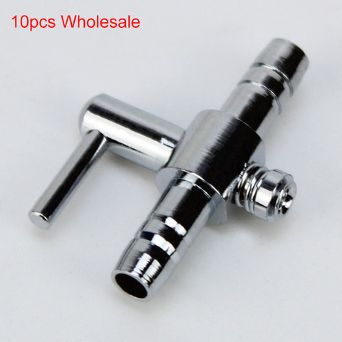 10pcs 4mm Stainless Steel Aquarium Tank Air Pump Air Flow Tube Pipe Line Control Valve Air Pump Accessories Wholesale ► Photo 1/6