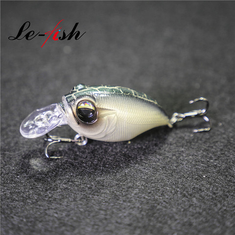 Le-Fish 43mm 8.8g High Quality Fishing Lure Japanese Design Crankbait  Floating Crank baits For Bass Perch ► Photo 1/6