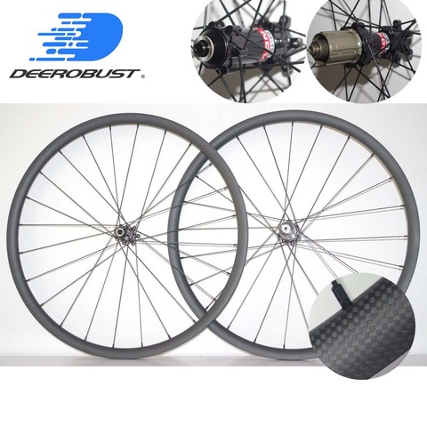 1090g Lightest  26er Carbon MTB XC Wheels 24mm x 24mm 26 inch Tubeless Clincher Hookless Mountain Bike Wheel set 24 28 Holes ► Photo 1/6