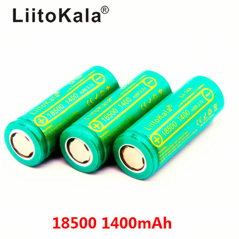 LiitoKala Lii-14A 18500 1400 rechargeable Battery 18500 battery 3.7V For lashlight Wholesale Safe Li-Ion ► Photo 1/4